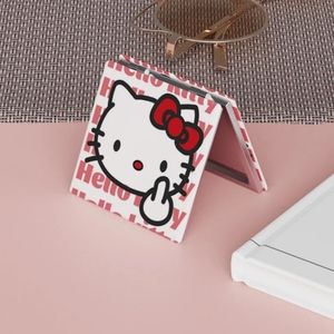 PU Hello Kitty Fold Compact Double Side Mirror